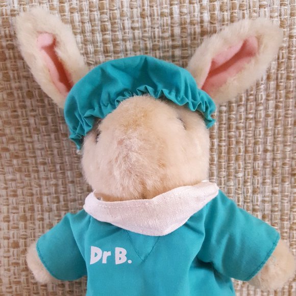 Bunny Stuffed Scrubs Telefora 2001 Dr.B Easter - Picture 1 of 7